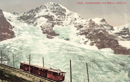 SUISSE - Jungfrau - Chemin De Fer - Train - Colorisé  - Carte Postale Ancienne - Autres & Non Classés