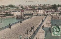 FRANCE - Corbeil - Le Pont - Animé - Colorisé -  Carte Postale Ancienne - Corbeil Essonnes