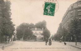 FRANCE - Villemomble - Avenue Outrebon Et Rue De La République CLC -  Carte Postale Ancienne - Villemomble