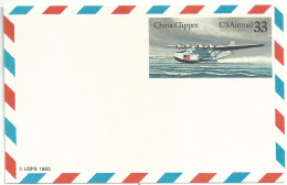 Entier Carte Postale - Hydravion Martin M-130 - China Clipper - 1981-00