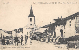 CPA 54 FORCELLES SOUS GUIGNEY / RUE DE MONCEL - Autres & Non Classés