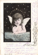 ANGES - Petite Ange - Dieu Te Salue - Carte Postale Ancienne - Angeli