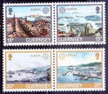 Guernsey MNH 1983 4v, Europa, St Peter Port Harbor - 1983