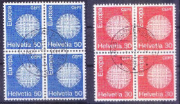 Europa, Switzerland 1970 MNH 2v In Blk, Used - 1970