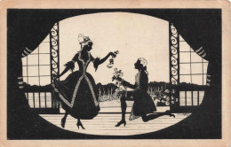 FANTAISIES - Silhouettes De Couple - Colorisé - Carte Postale Ancienne - Männer