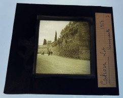 Cahors * Rue Et Les Remparts * Plaque De Verre Photo Ancienne 10x8.5cm - Cahors