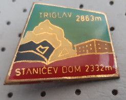 Triglav  2863m Stanicev Dom 2332m Alpinism, Mountaineering Slovenia Ex Yugoslavia Pin - Alpinismo, Escalada