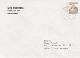 PU 108/B2 2b Blanko Umschlag Mit Anschrift: Heinz Beckmann Fedelhören 105 2800 Bremen 1, Bremen - Sobres Privados - Usados