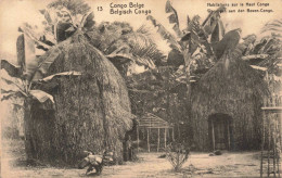 CONGO KINSHASA - Congo Belge - Habitations Sur Le Haut Congo - Carte Postale Ancienne - Belgian Congo