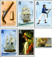 180221 MNH OCEANO INDICO BRITANICO 2005 200 ANIVERSARIO DE LA BATALLA DE TRAFALGAR - Territorio Británico Del Océano Índico