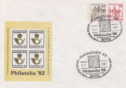 PU 152/6 Philatelia`82 - Internationale Postwertzeichen-Messe 13. Bis 17. November 1982, Hannover 82 - Sobres Privados - Usados