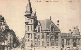 BELGIQUE  - Liège - L'hôtel Des Ports - Animé  - Carte Postale Ancienne - Liège