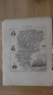 CARTE GEOGRAPHIQUE AISNE 1896 - Cartes Géographiques