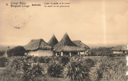 CONGO KINSHASA - Congo Belge - Kabinda - Corps De Garde Et La Prison - Carte Postale Ancienne - Congo Belge