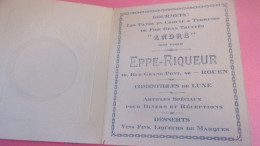 ROUEN EPPE RIQUEUR 40 RUE GRAND PONT FOIE GRAS TRUFFES ANDRE COMESTIBLES DE LUXE - Publicités
