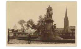 Scotland Postcard King Edward's Statue Aberdeen Rp Animated Creased Corner - Aberdeenshire