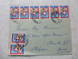 Brief Lettre Congo 1963 Oblitération Kinshasa  Bruxelles Pour La Belgique  Perfect Parfait - Cartas & Documentos