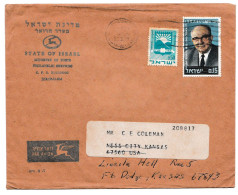 Israel 1948 Airmail Cover & Letter. - Airmail