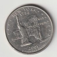 U.S.A. 2001 D: Quarter, New York, KM 318 (e) - 1999-2009: State Quarters