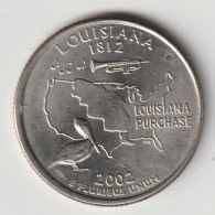 U.S.A. 2002 P: Quarter, Louisiana, KM 333 (e) - 1999-2009: State Quarters