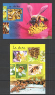 Tg415 2014 Togo Fauna Insect Honeybees Les Abeilles Kb+Bl Mnh - Abeilles