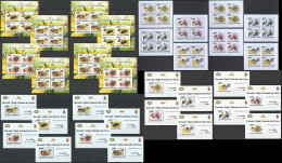 Bu17 Imperf,Perf 2011 Burundi Fauna Honey Bees Insects !!! 16Kb+16Bl Mnh - Abeilles