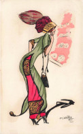 Illustrateur - Aittod - Paris - Femme En Longue Robe  -   Carte Postale Ancienne - Haffner