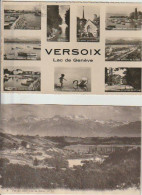 VERSOIX  &  VUE  DES ALPES PRISE  DU  SALÈVE   (GE  )  1CPA & 1 CPSM( 23 / 9 / 54  ) - Versoix