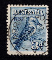 1928 Australia, SG 106, 3d Kookaburra Stamp Exhibition.  Very Fine Used VFU Cat. £6.5 - Usati