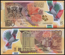 Trinidad And Tobago 50 Dollars, (2015), CH Prefix, Polymer, UNC - Trinidad & Tobago