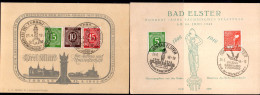 2 Tarjetas Postales 1947 Y 1948 - Nooduitgaven Amerikaanse Zone