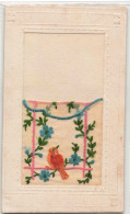 FANTAISIES - Oiseau - Brodée - Colorisé - Carte Postale Ancienne - Embroidered