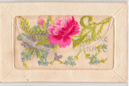 FANTAISIES - Bonne Année - Brodée - Colorisé - Carte Postale Ancienne - Embroidered