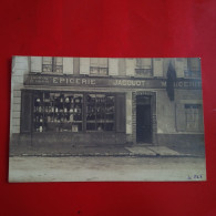 CARTE PHOTO EPICERIE JACQUOT MERCERIE LIEU A IDENTIFIER PHOTOGRAPHE L.ELY - Te Identificeren