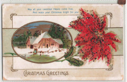 FÊTES - VŒUX - Noel - Cristmas Greeting - Colorisé - Carte Postale Ancienne - Santa Claus