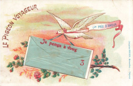 FÊTES ET VOEUX - Le Pigeon Voyageur - Je Pense à Vous - 1er Prix D'Amour - Carte Postale Ancienne - Sonstige & Ohne Zuordnung