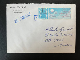 ENVELOPPE LISA / PARIS DROUOT 1988 POUR ONEX SUISSE - Storia Postale