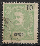 Portuguese Congo – 1898 King Carlos 10 Réis Used Stamp - Portugiesisch-Kongo