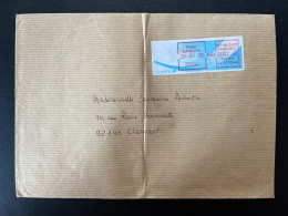 ENVELOPPE LISA / RENNES REPUBLIQUE 1988 POUR CLAMART - Storia Postale