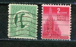 USA : PROCLAMATION ET COMBAT - N° Yvert 472+473 Obli. - Used Stamps
