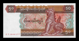 Myanmar 50 Kyats 1997 Pick 73b Sc Unc - Myanmar