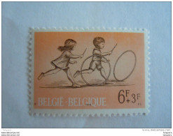 België Belgique 1966 Kinderspelen Jeux D'enfants Cerceau COB YV 1402 MNH ** Chiffre Année Trôp Haut - Unclassified