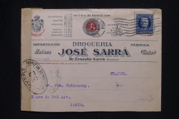 CUBA - Enveloppe Commerciale Illustrée De La Havane Pour La France En 1918 Avec Contrôle Postal - L 147115 - Briefe U. Dokumente