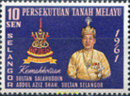 340244 MNH MALASIA. SELANGOR 1961 SULTAN - Selangor