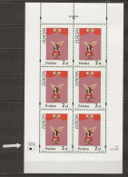 POLAND MNH ** 3737 En Feuille Dentelé En Haut, Non Dentelé En Bas Europa Affiche Le Cirque La Joconde - Full Sheets