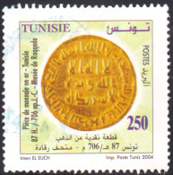 2004 -Tunisie/ Y&T1517 -Anciennes Monnaies- Piéce En Or De 706 -  Obli - Archéologie
