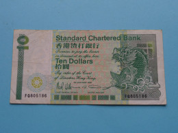 10 Hong Kong DOLLARS ( 1991 ) HONG KONG ( See Scans ) Circulated ! - Hong Kong