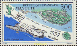 590591 MNH MAYOTTE 1997 20 AÑOS DEL PRIMER VUELO MAYOTE - REUNION - Sonstige & Ohne Zuordnung