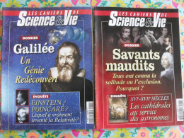 Lot De 2 Revues Les Cahiers De Science & Vie. Galilée, Savants Maudits. 2001 - Scienze