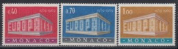 MONACO 929-931, Postfrisch **, Europa CEPT 1969, Tempelform - 1969